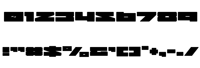 Bad Axe Expanded Font OTHER CHARS