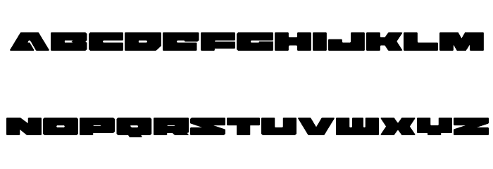 Bad Axe Expanded Font LOWERCASE