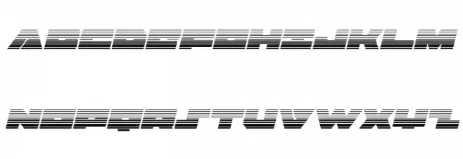 Bad Axe Gradient Italic Fonte MAIÚSCULAS