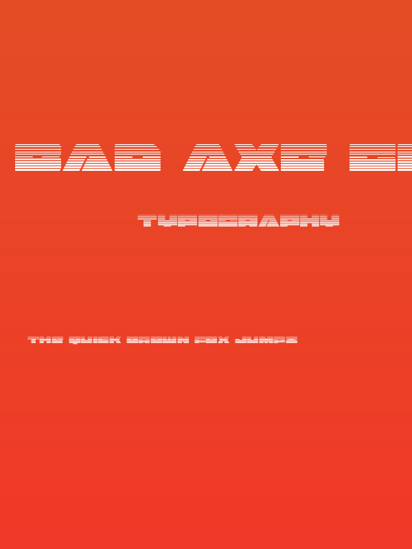 Bad Axe Gradient Poster