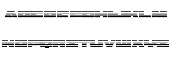 Bad Axe Gradient Font LOWERCASE