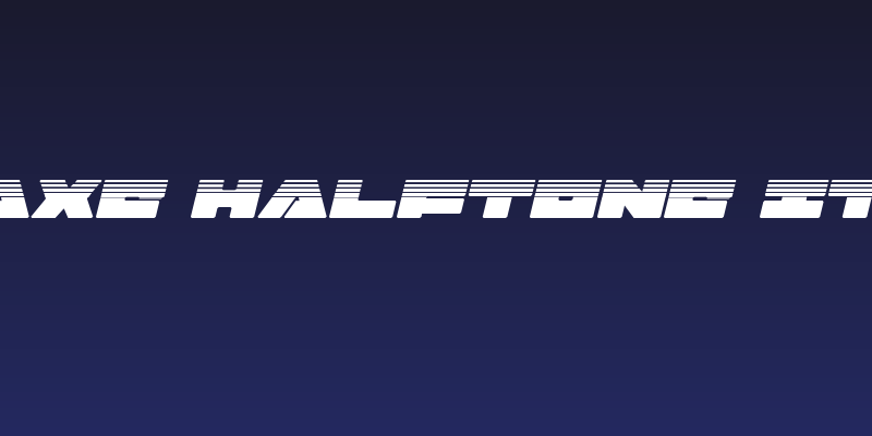 Bad Axe Halftone Italic Social Header