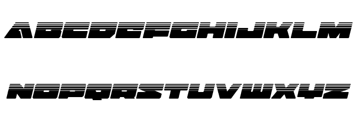 Bad Axe Halftone Italic Font LOWERCASE