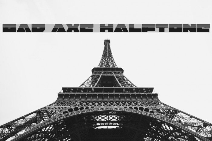 Bad Axe Halftone Font examples
