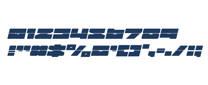 Bad Axe Laser Italic Other Characters