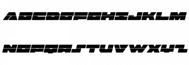 Bad Axe Laser Italic 字体 大写