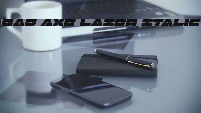 Bad Axe Laser Italic Example 2