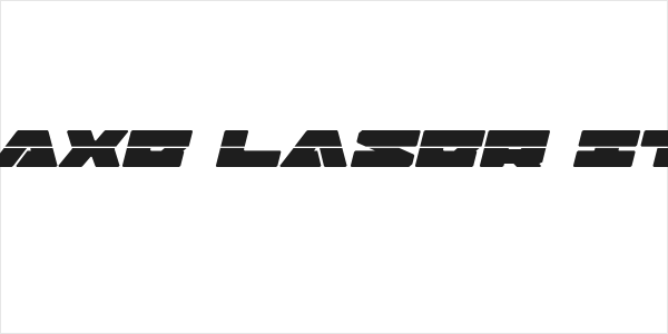 Bad Axe Laser Italic Logo