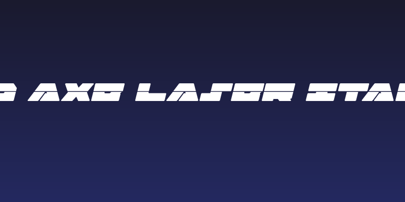 Bad Axe Laser Italic Social Header