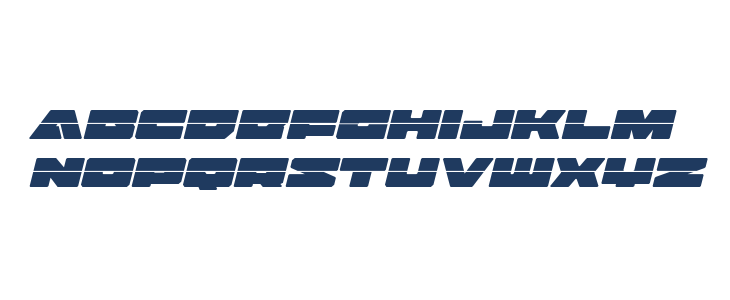 Bad Axe Laser Italic Lowercase