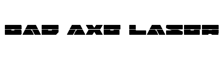 Bad Axe Laser  フリーフォントのダウンロード
