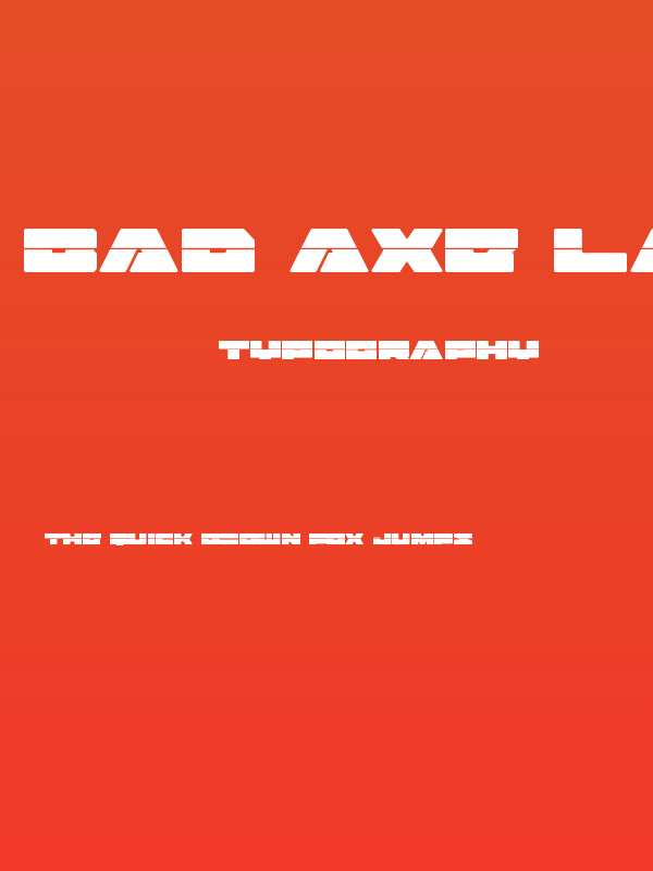 Bad Axe Laser Poster