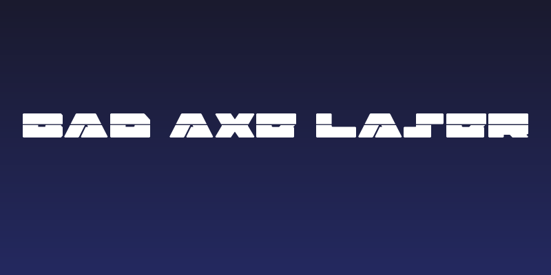 Bad Axe Laser Social Header