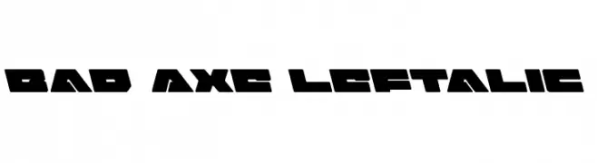 Bad Axe Leftalic  baixar fontes gratis