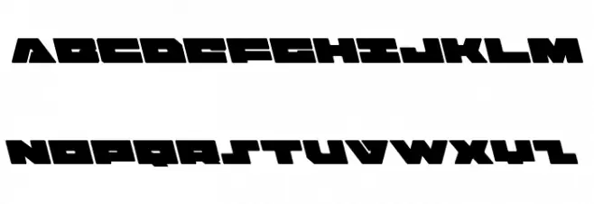 Bad Axe Leftalic Caratteri MAIUSCOLE