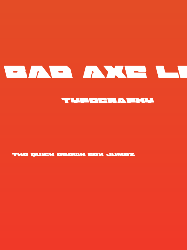 Bad Axe Leftalic Poster