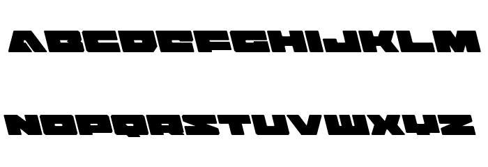 Bad Axe Leftalic Font LOWERCASE