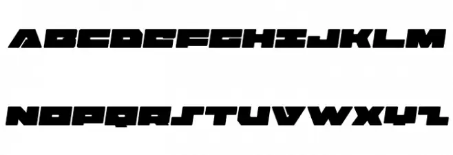 Bad Axe Semi-Italic फ़ॉन्ट अपरकेस