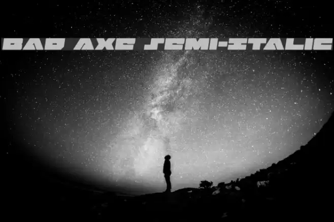 Bad Axe Semi-Italic Font examples