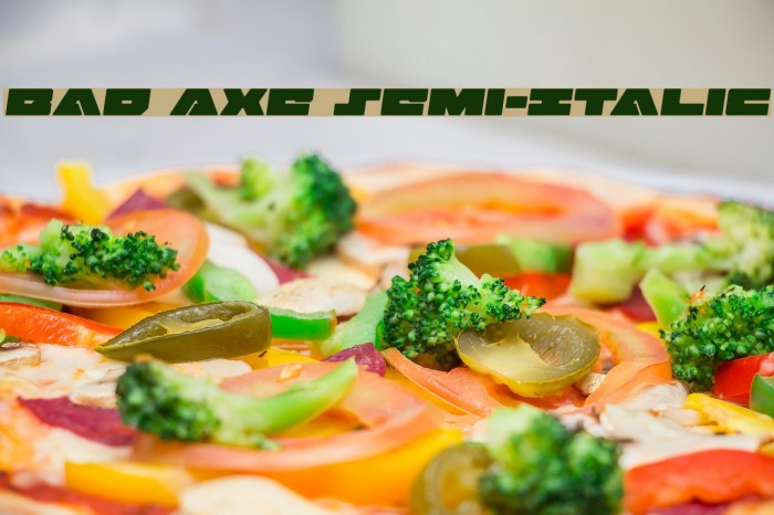 Bad Axe Semi-Italic Example 3