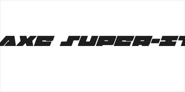 Bad Axe Super-Italic Logo