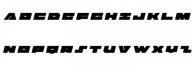 Bad Axe Title Italic फ़ॉन्ट अपरकेस