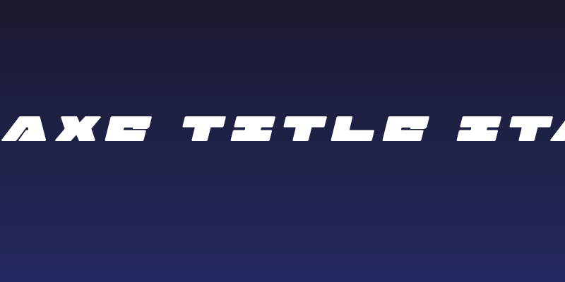 Bad Axe Title Italic Social Header