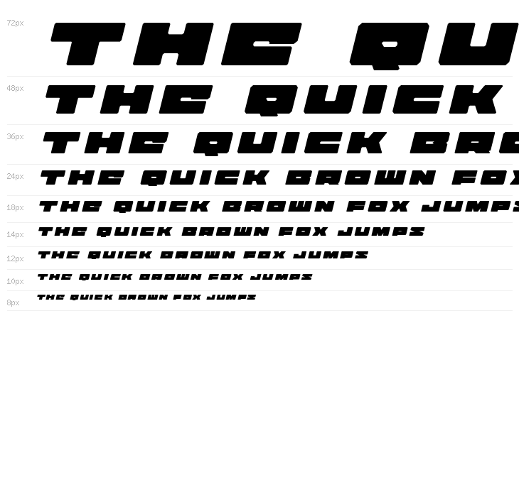 Bad Axe Title Italic Waterfall