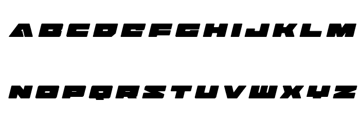 Bad Axe Title Italic Font LOWERCASE