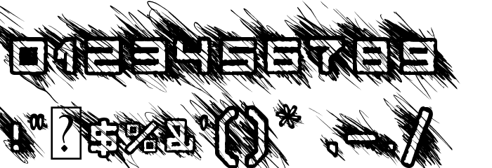 Bad Behaviour Font OTHER CHARS