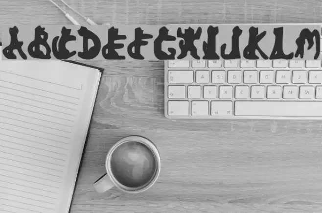 Bad Black Cat Font examples