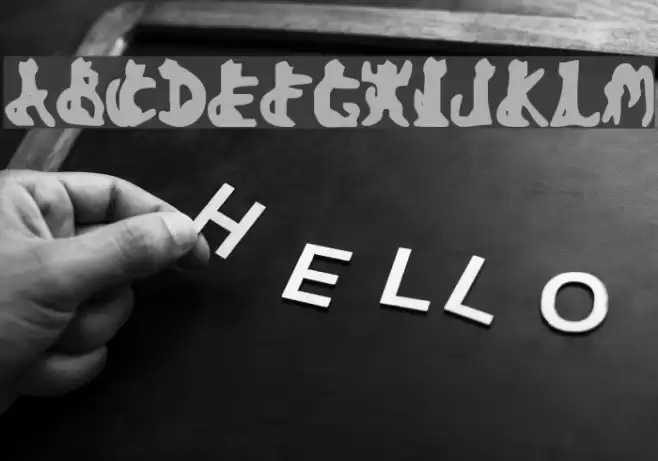 Bad Black Cat Font examples