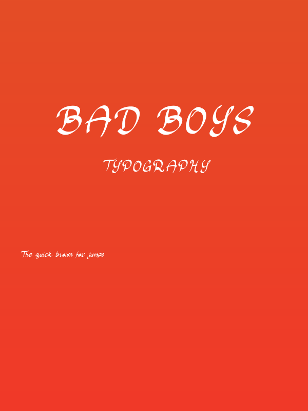 Bad Boys Poster