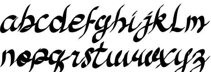 Bad Boys Font LOWERCASE