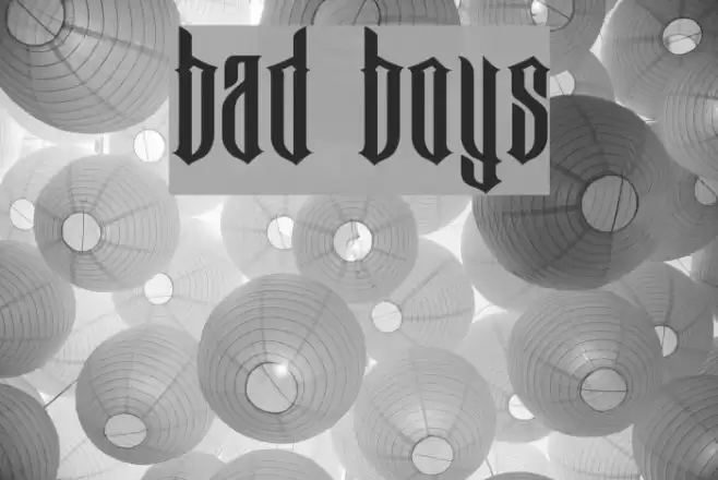 Bad Boys Font examples