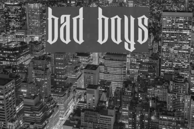 Bad Boys Font examples