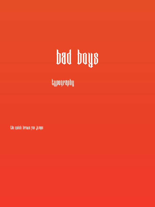 Bad Boys Poster