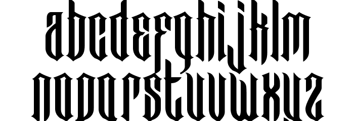 Bad Boys Font LOWERCASE