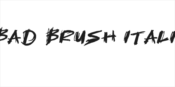 Bad Brush Italic Logo