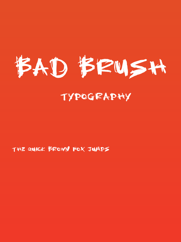 Bad Brush Poster