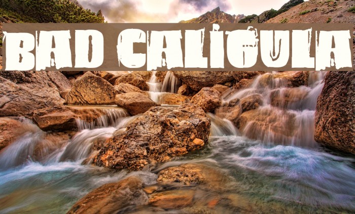 Bad Caligula Font examples