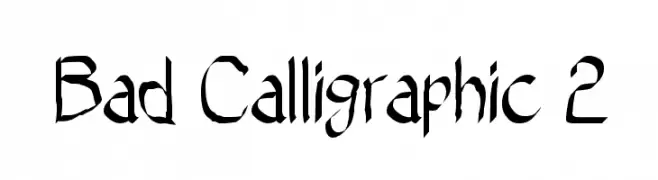 Bad Calligraphic 2  免费字体下载