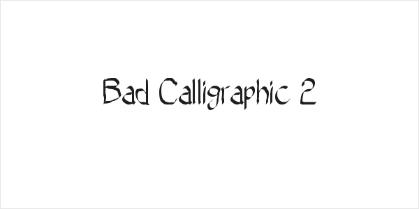 Bad Calligraphic 2 Logo