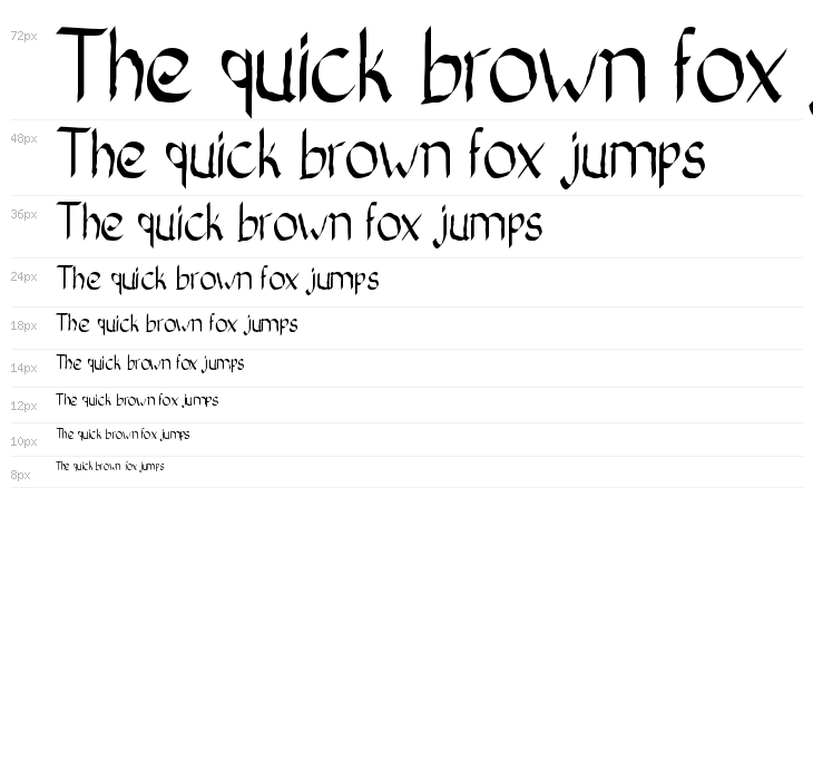 Bad Calligraphic 2 Waterfall