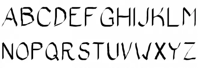 Bad Calligraphic Caratteri MAIUSCOLE