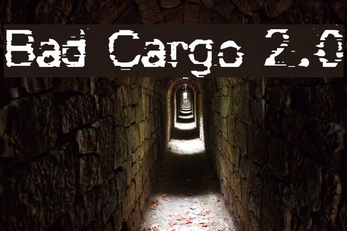 Bad Cargo 2.0 Caratteri examples