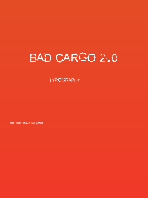 Bad Cargo 2.0 Poster