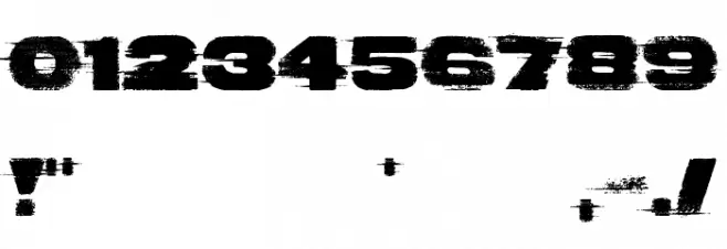 Bad Coma Font OTHER CHARS