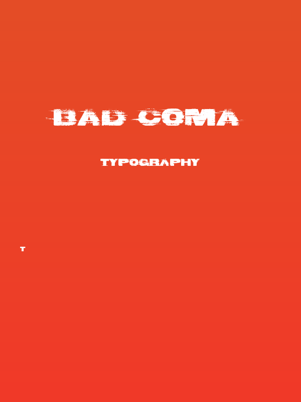 Bad Coma Poster