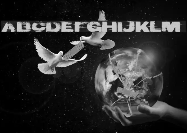 Bad Coma Font examples